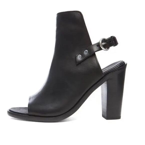 Rag & Bone Wyatt Black Leather Sandal 39.5 - Picture 1 of 8